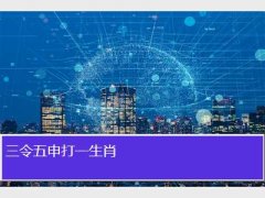三令五申打一生肖